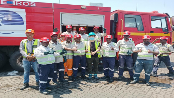 The Mozambique office of SINOTRUK actively practices “We aim at customers’ satisfaction”, Our after-sales staff train customers